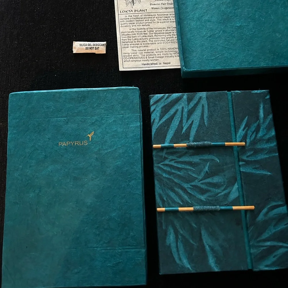 Brand New, Elegant, Nepalese Paper (Stationery/Journal) in the Papyrus logo box